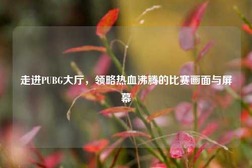 走进PUBG大厅，领略热血沸腾的比赛画面与屏幕