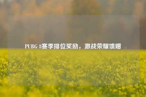 PUBG 8赛季排位奖励，激战荣耀馈赠