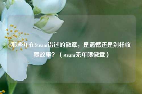 那些年在Steam错过的徽章,是遗憾还是别样收藏故事?(steam无年限徽章)