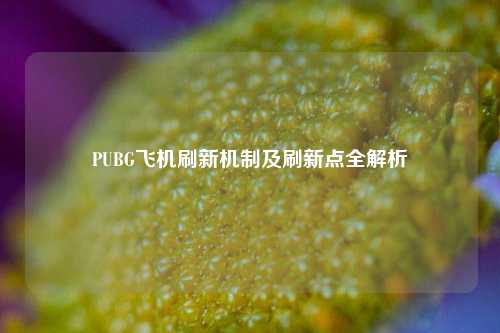 PUBG飞机刷新机制及刷新点全解析