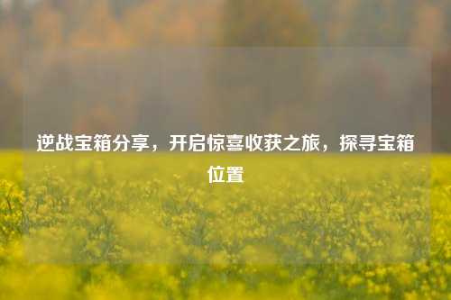 逆战宝箱分享，开启惊喜收获之旅，探寻宝箱位置