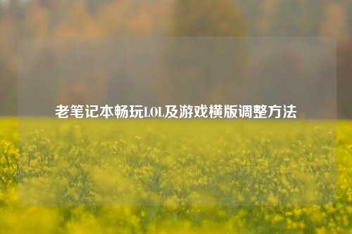 老笔记本畅玩LOL及游戏横版调整方法