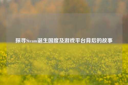 探寻Steam诞生国度及游戏平台背后的故事