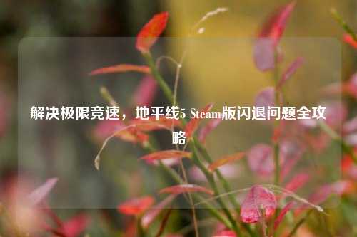 解决极限竞速，地平线5 Steam版闪退问题全攻略