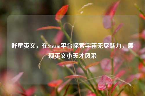 群星英文，在Steam平台探索宇宙无尽魅力，展现英文小天才风采