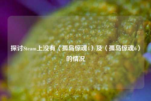 探讨Steam上没有〈孤岛惊魂4〉及〈孤岛惊魂6〉的情况