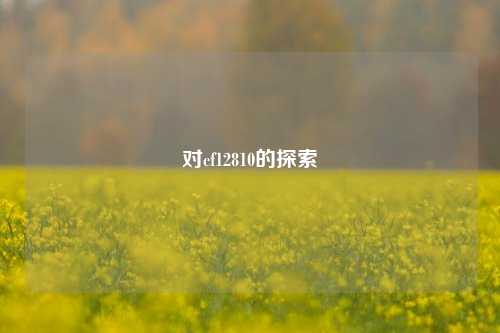 对cf12810的探索
