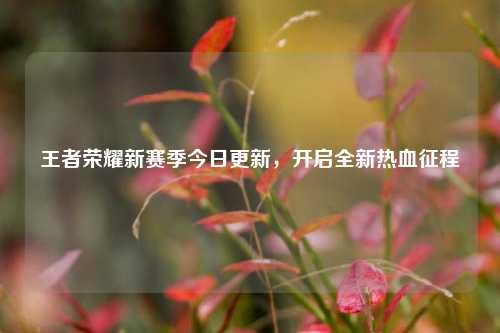 王者荣耀新赛季今日更新，开启全新热血征程