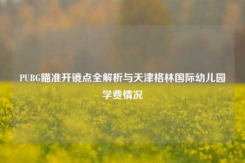 PUBG瞄准开镜点全解析与天津格林国际幼儿园学费情况
