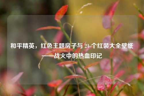 和平精英，红色主题房子与 21 个红装大全壁纸——战火中的热血印记