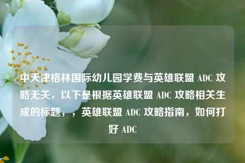 中天津格林国际幼儿园学费与英雄联盟 ADC 攻略无关，以下是根据英雄联盟 ADC 攻略相关生成的标题，，英雄联盟 ADC 攻略指南，如何打好 ADC