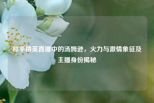 和平精英直播中的汤姆逊，火力与激情象征及主播身份揭秘