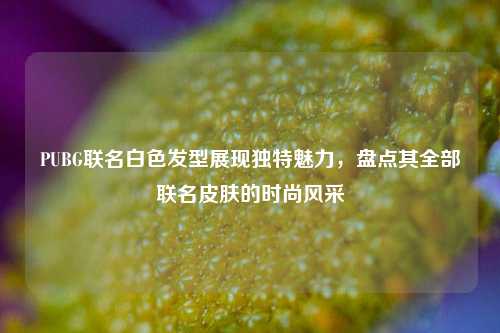 PUBG联名白色发型展现独特魅力，盘点其全部联名皮肤的时尚风采