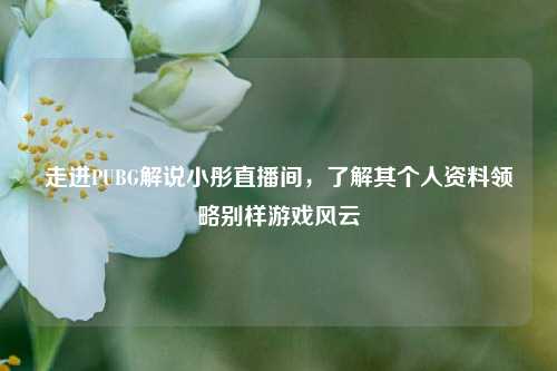 走进PUBG解说小彤直播间，了解其个人资料领略别样游戏风云