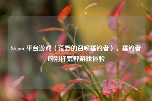 Steam 平台游戏〈荒野的召唤垂钓者〉，垂钓者的别样荒野游戏体验
