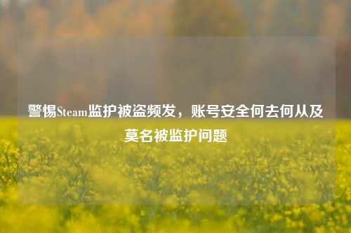 警惕Steam监护被盗频发，账号安全何去何从及莫名被监护问题