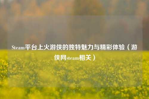 Steam平台上火游侠的独特魅力与精彩体验（游侠网steam相关）