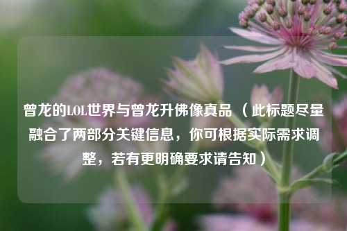曾龙的LOL世界与曾龙升佛像真品 （此标题尽量融合了两部分关键信息，你可根据实际需求调整，若有更明确要求请告知）