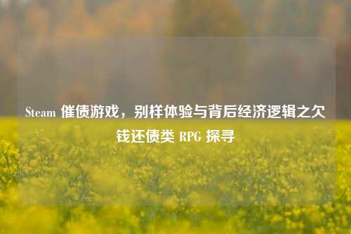 Steam 催债游戏，别样体验与背后经济逻辑之欠钱还债类 RPG 探寻