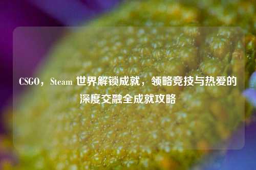 CSGO，Steam 世界解锁成就，领略竞技与热爱的深度交融全成就攻略