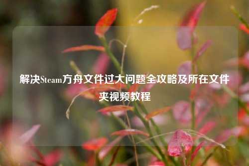 解决Steam方舟文件过大问题全攻略及所在文件夹视频教程
