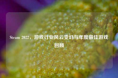 Steam 2022，游戏行业风云变幻与年度最佳游戏回顾