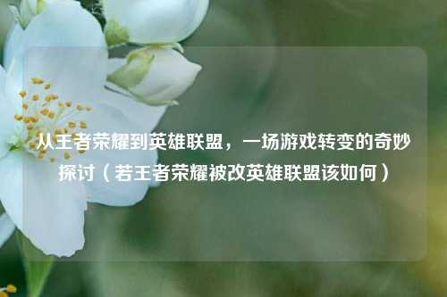 从王者荣耀到英雄联盟，一场游戏转变的奇妙探讨（若王者荣耀被改英雄联盟该如何）