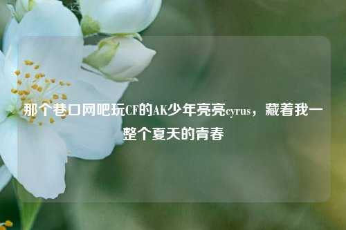 那个巷口网吧玩CF的AK少年亮亮cyrus，藏着我一整个夏天的青春