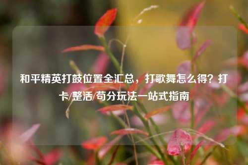 和平精英打鼓位置全汇总，打歌舞怎么得？打卡/整活/苟分玩法一站式指南