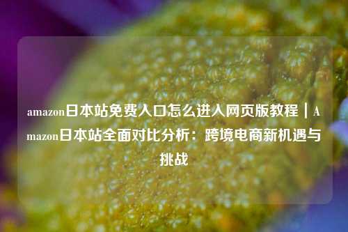 amazon日本站免费入口怎么进入网页版教程｜Amazon日本站全面对比分析：跨境电商新机遇与挑战